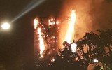 Cận cảnh tòa tháp 27 tầng bốc cháy dữ dội ở London