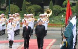 [Ảnh] Toàn cảnh lễ đón chính thức Chủ tịch Triều Tiên Kim Jong-un tại Phủ Chủ tịch