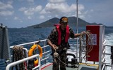 Indonesia đấu tranh với lực lượng đông đảo tàu Trung Quốc ở vùng biển Natuna