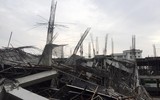 Hình ảnh vụ sập công trình trường mầm non ở Mỹ Đình
