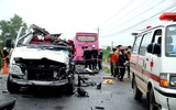 Hiện trường vụ tai nạn thảm khốc ở Tây Ninh, 6 người tử vong