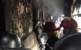 Hình ảnh vụ cháy quán Karaoke Lakeside ở Linh Đàm