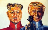 [Ảnh] Quán cà phê ngập tràn hình ảnh Tổng thống Donald Trump và Chủ tịch Kim Jong - un
