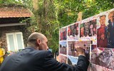[Ảnh] Quán cà phê ngập tràn hình ảnh Tổng thống Donald Trump và Chủ tịch Kim Jong - un