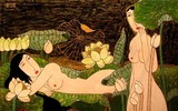 [Ảnh] Ấn tượng các bức tranh nude bên sen gợi cảm nhưng không gợi dục