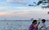 [ẢNH] Hồ Tây - Bức tranh Hà Nội đa sắc màu