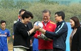 Tổng thống Hàn Quốc giao lưu cùng U23 Việt Nam: Không có bão tuyết, các bạn đã vô địch