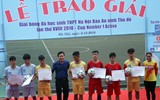 [ẢNH] Toàn cảnh lễ trao giải trận chung kết giải bóng đá học sinh THPT Hà Nội 2018