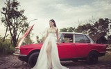 Chế Nguyễn Quỳnh Châu diện váy cưới giữa khung cảnh đầy chất thơ