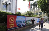 Rực rỡ cờ hoa chào mừng Đại hội lần thứ XVII Đảng bộ TP Hà Nội
