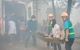 Công an Hà Nội diễn tập chữa cháy, cứu nạn ở nơi tập trung đông người