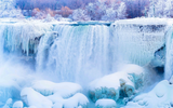 Vẻ đẹp mùa đông ở thác nước Niagara được ví như xứ sở thần tiên