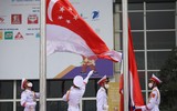 Toàn cảnh Lễ thượng cờ 11 quốc gia dự SEA Games 31