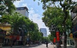 Hà Nội: Hàng quán đóng cửa im lìm, thực hiện nghiêm giãn cách xã hội