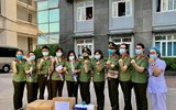 Hình ảnh đẹp tại lễ xuất quân chi viện Bắc Giang của y tế Công an nhân dân