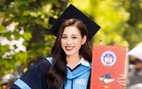 Hoa hậu Đỗ Thị Hà khoe bằng tốt nghiệp Đại học