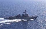 [ẢNH] Chiến hạm Mỹ áp sát Hoàng Sa đảm bảo tự do hàng hải ở Biển Đông