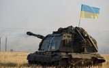 [ẢNH] Pháo tự hành hiện đại nhất Ukraine dội bão lửa xuống miền Đông