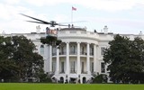 [ẢNH] Trực thăng dành cho Tổng thống Biden có thể đốt cháy bãi cỏ Nhà Trắng