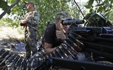 [ẢNH] Ly khai dùng siêu súng máy Liên Xô để bắn vào quân đội Ukraine
