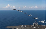 [ẢNH] Trinh sát cơ khổng lồ Mỹ giám sát hải quân Trung Quốc diễn tập