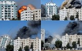 [ẢNH] Cách Israel đuổi thường dân ra ngoài trước khi đánh sập các tòa nhà tại dải Gaza