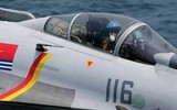 [ẢNH] Đưa ‘hổ giấy’ J-15 ra bay biển, hiểm nguy rình rập chính phi công Trung Quốc