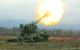 [ẢNH] Pháo tự hành bắn đạn hạt nhân của Nga bị mắc kẹt dưới gầm cầu
