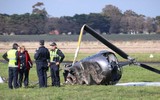 [ẢNH] Rơi trực thăng tại Nga khi đang bay huấn luyện, 3 người thiệt mạng