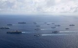 [ẢNH] 17 chiến hạm của 6 nước diễn tập rầm rộ ở Thái Bình Dương