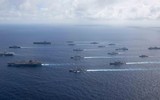 [ẢNH] 17 chiến hạm của 6 nước diễn tập rầm rộ ở Thái Bình Dương