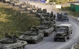 Đoàn xe quân sự hùng hậu Nga dài 5km tiến đánh thủ đô Kiev