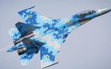Su-27 Ukraine bị Nga bắn cháy ngay thời điểm ông Zelensky thăm chiến tuyến miền Đông