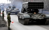 'Pháo phun lửa' TOS-1A Nga khiến quân Ukraine thiệt hại nặng tại chiến tuyến Donbass