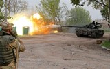 Cận cảnh đoàn chiến tăng T-72B của phe ly khai tiến công quân đội Ukraine tai Donbass