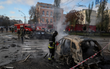 Ukraine nói Nga phóng 75 tên lửa tấn công, Kiev rung chuyển