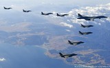 Siêu máy bay ném bom B-1B Lancer Mỹ lần đầu tập trận sát Triều Tiên sau 5 năm