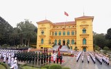 Lễ đón Thủ tướng Lào Phankham Viphavanh thăm chính thức Việt Nam
