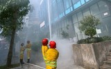 Kiểm tra khả năng phối hợp cứu nạn, chữa cháy tại tòa nhà cao tầng