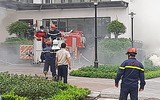 Tình huống giả định xảy ra cháy, nổ ở nơi đông người tại huyện Thanh Trì