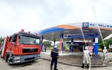 Xử lý tình huống giả định về sự cố xăng, dầu tại huyện Gia Lâm