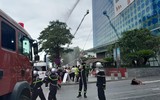 Cận cảnh màn cứu người tại tòa nhà Lotte Center Hà Nội ở tình huống giả định mắc kẹt trong đám cháy