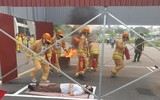 Hình ảnh so tài dập lửa, cứu nạn của các Tổ liên gia an toàn PCCC