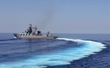 [ẢNH] Soái hạm Hạm đội Biển Đen thẳng tiến tới Syria sau khi hoàn thành nâng cấp