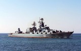 [ẢNH] Soái hạm Hạm đội Biển Đen thẳng tiến tới Syria sau khi hoàn thành nâng cấp