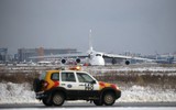 [ẢNH] Máy bay khổng lồ An-124 Nga văng mất động cơ, phải hạ cánh khẩn cấp