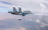 [ẢNH] Máy bay bí ẩn ném bom phần lãnh thổ Syria do Thổ Nhĩ Kỳ kiểm soát