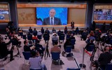 [ẢNH] 5 câu hỏi nổi bật dành cho Tổng thống Putin trong cuộc họp báo cuối năm