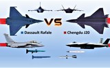 [ẢNH] J-20 Trung Quốc không thể thống trị bầu trời châu Á khi thua xa Rafale Ấn Độ?