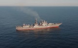 [ẢNH] Chiến hạm Đô đốc Shaposhnikov phóng lỗi tên lửa Kalibr?